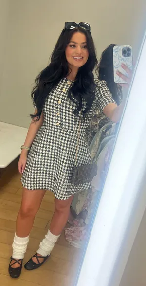 julie’s houndstooth tweed dress thumbnail 2