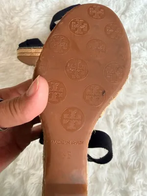 Tory Burch Adonis Elastic High Wedge Espadrilles in Black thumbnail 7