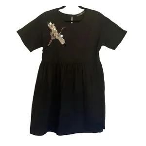 Anthropologie Potters Pot black sequin heron dress small thumbnail 2
