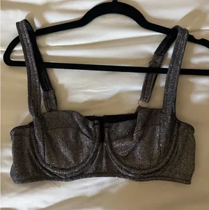 Babyboo Bra Top Silver Sparkle thumbnail 1