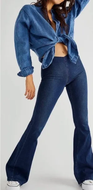 Free People Penny Pull On Flares thumbnail 1