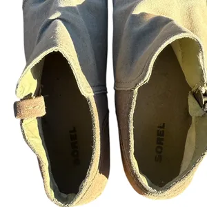 Sorel Major Low Women’s Ankle Boot‎ Tan / Flax Canvas & Suede Combo Sz 7 Hiking thumbnail 8