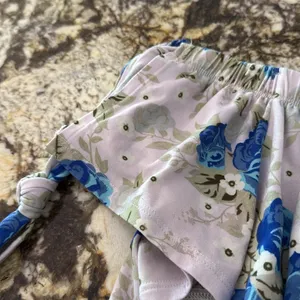 Poof! Blue and White Floral Short Set thumbnail 9