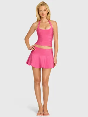 Oh Polly Bandage Skirt Set in Raspberry thumbnail 4
