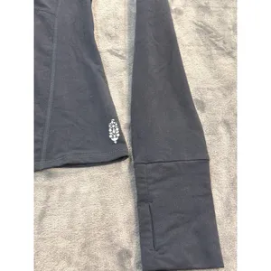 NWOT Free People Movement Quarter Zip Pullover Womens Black Orange Size M thumbnail 2