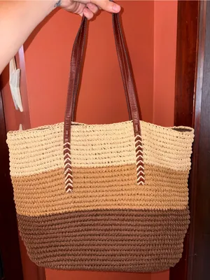 Lucky Brand Three-Tone Crochet Tote Bag with Charms thumbnail 7