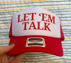 Ty Myers let em talk trucker hat Red thumbnail 1