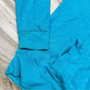 Victoria’s Secret PINK Blue Quarter Zip Pullover Women’s Large thumbnail 3