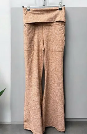 Aerie Offline Fold Over Flare Leggings Small Short thumbnail 1