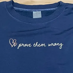 Calia Blue Prove Them Wrong Crewneck Sweatshirt Women’s Small thumbnail 4