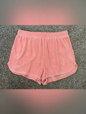 Women’s Beyond Yoga Tropez Terrycloth Pullover Shorts Set Loungewear Size L thumbnail 7