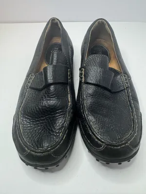 Born Classic Black Leather Loafers Size 9 thumbnail 1