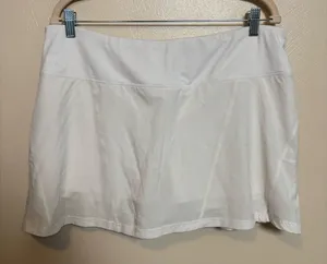 Bolle Women's‎ Skort Tennis Pickleball Athletic Pleated White Shorts Size XL thumbnail 1