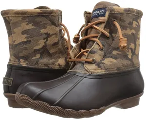 Sperry Top-Sider Women’s Saltwater Duck Boot. Size: 7. Brown Camo. thumbnail 1