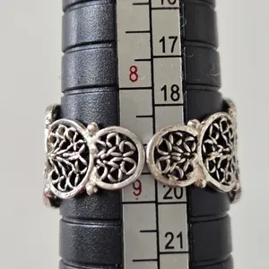 Silver Blue Stone Ring 8.5 thumbnail 7
