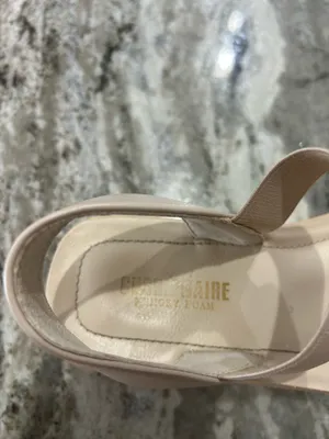 Cream Platform Sandals Tan Size 8 thumbnail 2