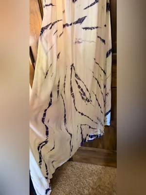 Altar'd State Cream Tie-Dye High-Low Maxi Dress thumbnail 3