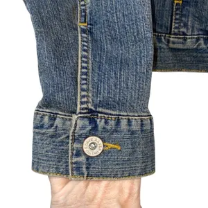 Eddie‎ Bauer Denim Jacket XS Stretch Trucker Blue Classic Jean Jacket thumbnail 2