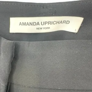 Amanda Uprichard‎ Trouser Dress Pants Cropped Capri Classic Black Size Large thumbnail 8