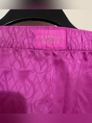 Victoria's Secret Hot Pink Satin Jacquard Shorts thumbnail 2