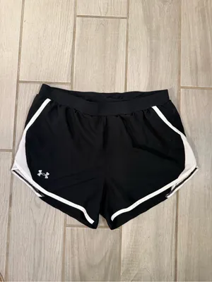 Under Armour Black Athletic Shorts with White Accent thumbnail 2