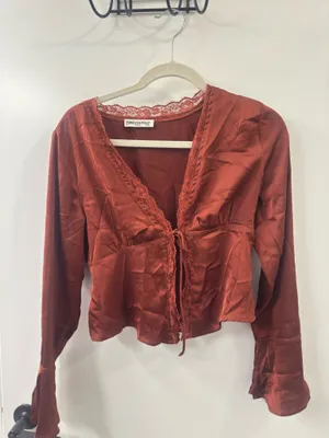 Princess Polly Hunton Long Sleeve Top Brown thumbnail 3