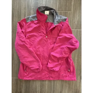 Nike Golf Womens Vibrant‎ Pink 1/4 Zip Pullover Jacket Lightweight Zip Pockets L thumbnail 5
