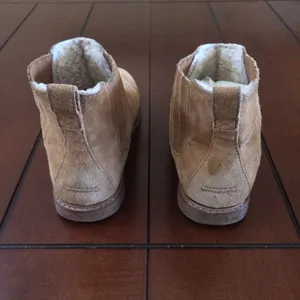 Madewell the toasty fleece lined Chelsea suede boots size 10 thumbnail 2