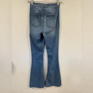 Altar’d State Kane High-Rise Flare Jeans, Y2K Boho Bellbottoms Size 0 thumbnail 3
