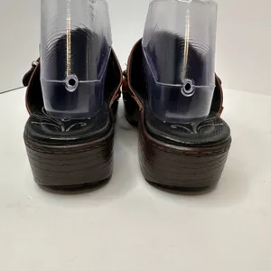ABEO Fay Leather Clogs Mules Comfort Shoe Arch Support Womens Size 7.5 Brown thumbnail 5