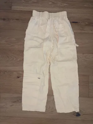 urban outfitters cargo linen pants xs thumbnail 2