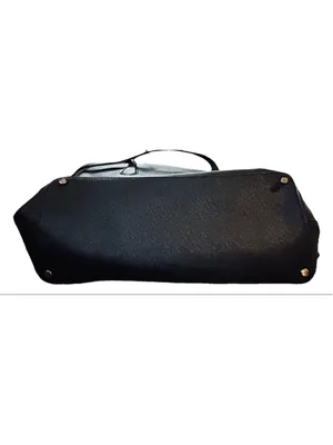 Women's Kate Spade Black Leather Tote Bag Large Double Handle thumbnail 8