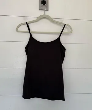 Zara Basics Women’s Large Brown Spaghetti Strap Tank Top thumbnail 1