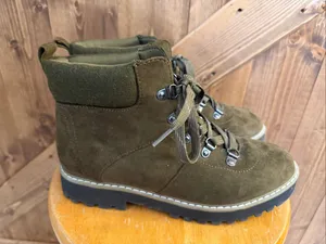 Cliffs by White Mountain Women’s Size 7.5 Olive Green Lace-Up Hiker Ankle Boots thumbnail 1