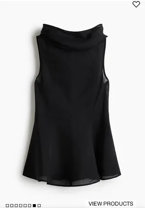 Black Sheer Top thumbnail 3