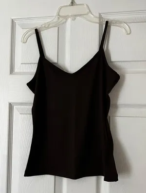 H&M NWT  Black Spaghetti Strap Tank Top thumbnail 1