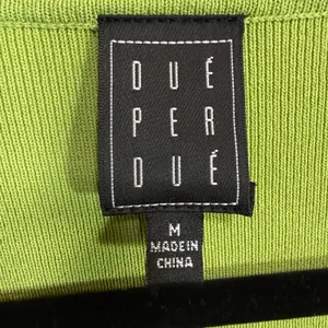 Due Per Due M Knit Polo Top Lime Green Stretch‎ Preppy Spring Sporty Pastel 90s thumbnail 6