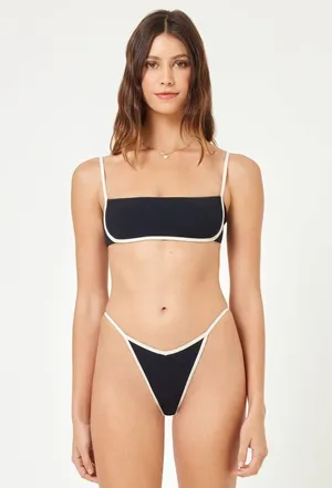 L*Space Ribbed Hazel Bikini Top, Size Medium, $92 thumbnail 9
