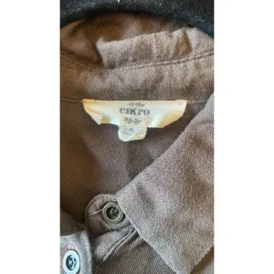 Entro Floral Embroidered Button Down‎ Womens Size S Brown Boho Utility Shacket thumbnail 5