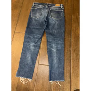 Polo Ralph Lauren Jeans 28R Blue Distressed Ripped‎ Raw Hem Skinny Denim thumbnail 8