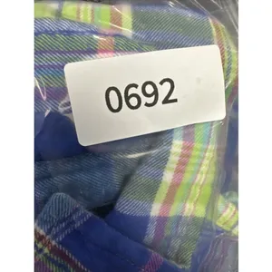 Lauren Ralph Lauren Madras Plaid Shirt Womens M Blue Green Pink RL Monogram thumbnail 11