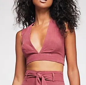 Free People Cropped Deep V Bralette Top (NWT!) thumbnail 1