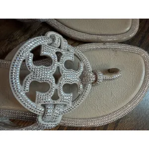 TORY BURCH Women's Miller Knotted Pave Sandal Sz 10 thumbnail 13
