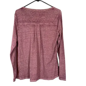 Sonoma Purple Long Sleeve Cotton Blend Casual T-Shirt Women Sz L thumbnail 2