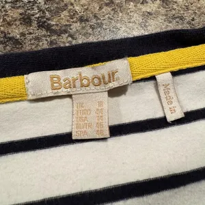 Barbour‎ Logo Top Stripe Preppy Coastal Nautical Minimalist Casual Old Money 14 thumbnail 3