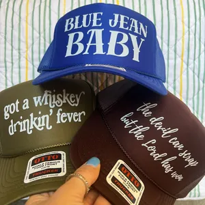 Whiskey fever Zach Bryan inspired trucker hat thumbnail 3