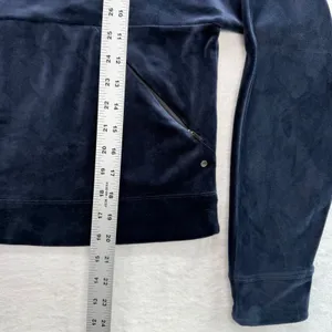 Prana Velour Pullover Funnel Neck Relaxed Fit Sweatshirt with Pockets XS‎ thumbnail 3