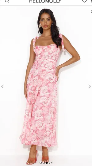 Hello Molly Midi Pink Dress thumbnail 3