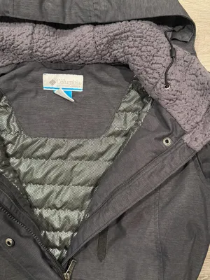 Columbia Omni Tech Parka Women’s Grey Belted Insulated Jacket Size Md thumbnail 8