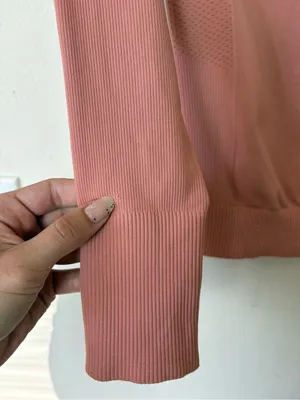 HALFDAYS Johnson Base Layer Top Mock Neck Pink Sz Small thumbnail 14